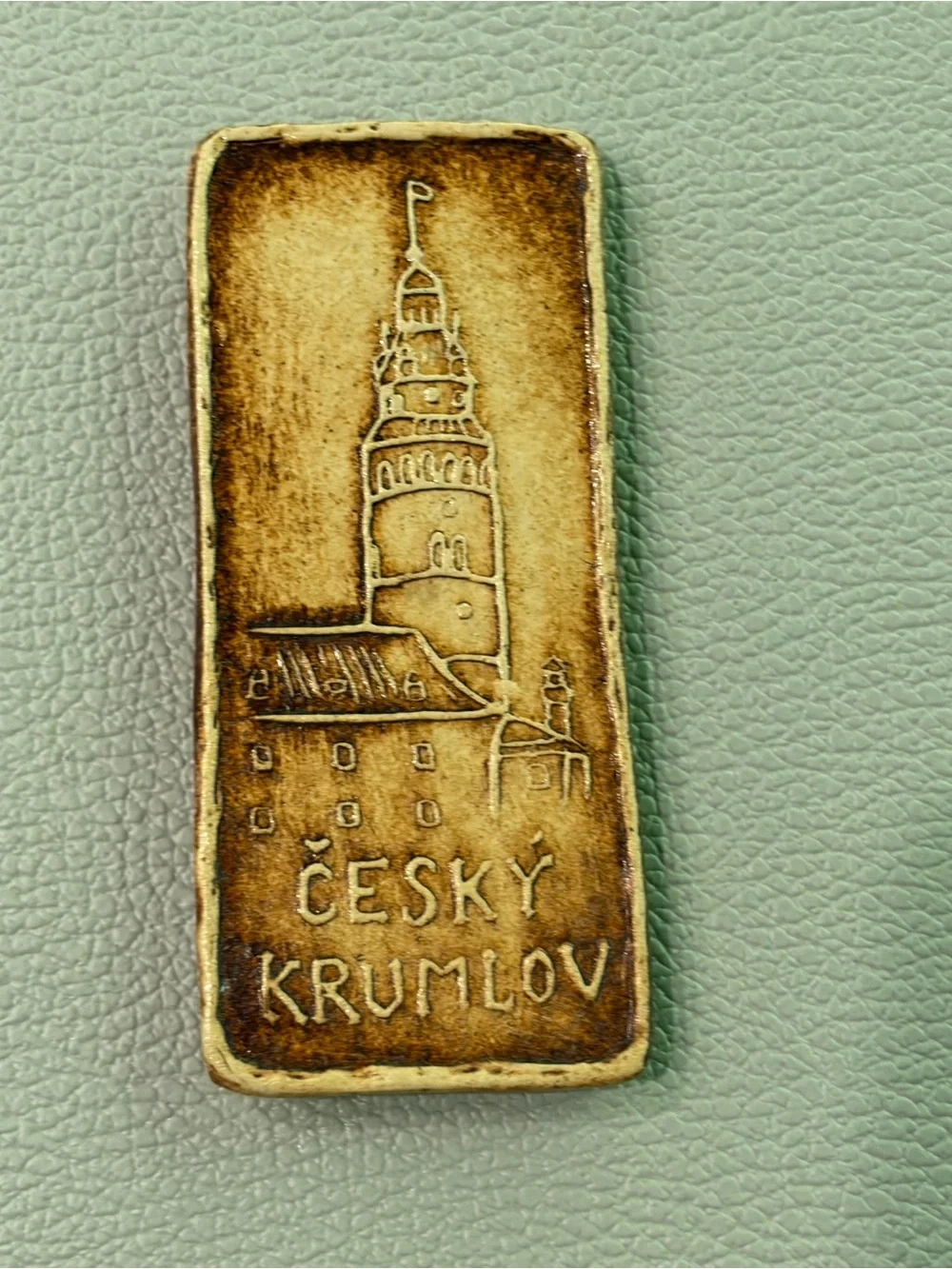 Český Krumlov Czech Republic 3D Ceramic Fridge Magnet Castle Tower Souvenir